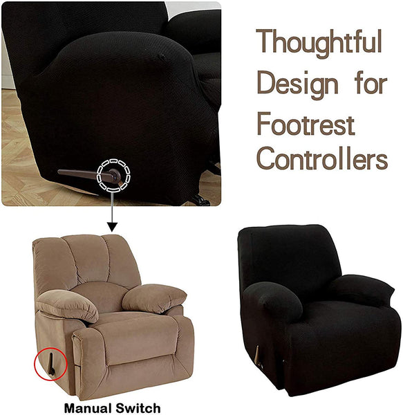One Piece Stretch Recliner Slipcover Chair Recliner Cover Lazy Boy Slipcover Stretch Fit Furniture, Sonia